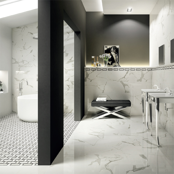 Gazzini STAT ONE LAPPATO 120*120 см в интерьере